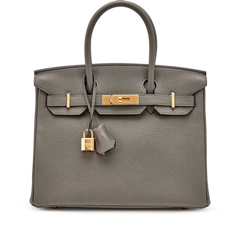 Hermès Gris Etain Togo Birkin 30 Gold Hardware, 2021 Available 